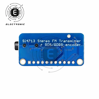  SI4713 Stereo FM Vysielač S LED Indikátor a Regulátor Rozhranie Ľavý a Pravý Kanál Vstup DC 3-5V