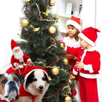  Vianočné Psov Santa Cosplay Oblečenie, Vianoce, Karneval, Pet Kostýmy Oblečenie Strany Obliekanie Odevu Pet Vianoce Clothings