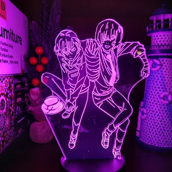 Bungo Túlavých Psov Anime 3d Lampa LED Dotykový Snímač Nočné Svetlo Farebné Lampara Deti Spálňa Tabuľka Dekor Lampa Manga Narodeninám
