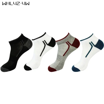  Whlyz Yw 5 Párov/Veľa Mužov Ponožky Bavlna Tvárny Krátke Kompresné Ponožky Priedušná Priedušná,dezodorant,neviditeľný Športové Ponožky