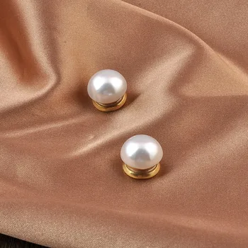  Hidžáb Magnetické Kolíky Kolo Pre Ženy, Multifunkčný Šál Hidžáb Magnety Tlačidlá Pearl Tvar Oblečenie Klip Oblečenie Šatku Príslušenstvo