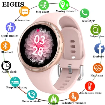  2021 Ženy smartwatch Šport Fitness dotykový displej Smart Hodinky Srdcovej Činnosti tracker Fitness hodinky Pre ženy, mužov, Android IOS