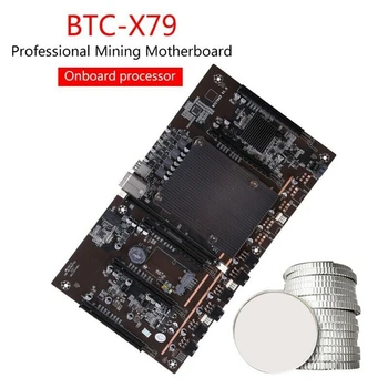  X79 H61 BTC Baník Doske 5X PCI-E 8X Podporu 3060 3080 Grafická Karta s E5 2620 CPU RECC 4G DDR3 Pamäť, 120 G SSD