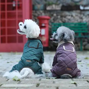  Teplé Psie Oblečenie Zimné Pet Oblečenie Šteňa Kostým Malé Psie Oblečenie Jumpsuit Yorkshire Pomeranian, Pudel, Bradáče Pet Oblečenie