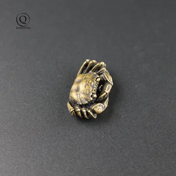  Retro Vintage Malý Krab Keychain Prívesky pre Náhrdelník DIY Keyring Príslušenstvo Medi Zvierat prívesok na Zavesenie Módne Šperky