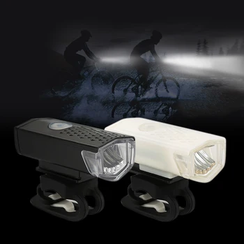  Svetlo Predné predné svetlo na Bicykel Bicykel LED Svietidlo Svietidlo Kolesa Až Svetlo na Bicykel USB Nabíjateľné 300 Lúmenov 3 Režimy Požičovňa Lampa