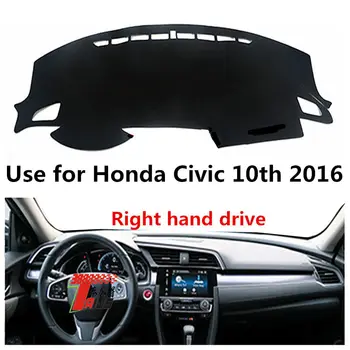  Taijs 3 Farby Auta Panel Kryt Dash Mat na Honda Civic 10. 2016 2017 2018 2019 2020 2021 Ľavej Strane Disk Anti Osvetlenie Pad