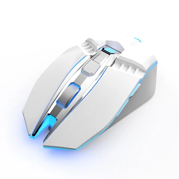  Wireless 2.4 G Bluetooth Duálny režim Myš USB nabíjanie osvetlenie myši 2400 DPI RGB hernej myši Rechargeble wireless gaming Mouse