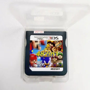  482/502/520/510/208 V 1 Kompilačné Video Hra s Tonerom Karty Pre Nintendos DS, 3DS 2DS Super Combo, Multi Košíka