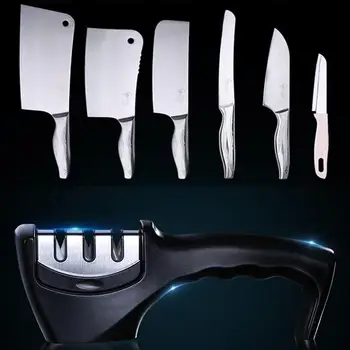  Tri etapy nôž sharpener Profesionálne Kuchyne Brúska nožov Whetstone Volfrámu Diamond Keramická Brúska Nástroj nože príslu