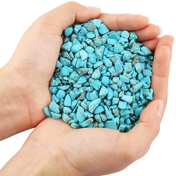  460g Modrá Howlite Tyrkysové Kameň Čipy Korálky Rozhádzané Kúsky Drveného Nepravidelný Kamene, Šperky Príslušenstva Pre Výrobu Dekorácie