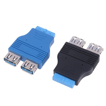  Základná doska 2 Porty USB 3.0 Žena do 20 Pin Hlavičky Samica Konektor Adaptéra USB 3.0 Kompatibilné Rýchlosť Prenosu Dát 4,8 gb / S