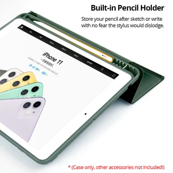  Kryt Pre 2021 Nový iPad Pro 11 12.9 Mini 6 S Ceruzkou Držiteľ Prípade Pro 9.7 Vzduchu 3 10.5 10.2 7. 8. 9. Generácie Vzduchu 4 10.9