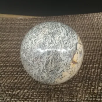  Vysoko kvalitný prírodný kameň dinosaurie kosti quartz crystal ball reiki liečenie sfére domáce dekorácie na predaj 1pcs