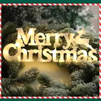  Vianočné Ozdoby Lampy Domova Veselé Vianoce List Svetlo Závesné LED Vianočné Dekorácie Svetla Vianočný Strom Prívesok Navidad
