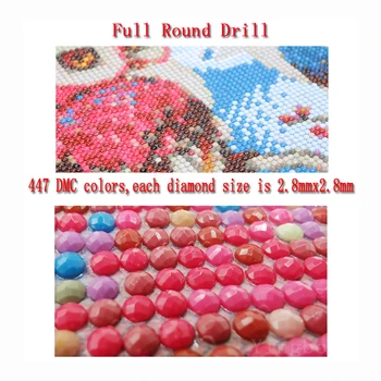  Plné Kolo Vŕtať DIY Diamond 5D Výšivky Cross Stitch Obraz Zvierat Mozaiky Wall Art Ručné Darček Maľovanie Vydra Domova