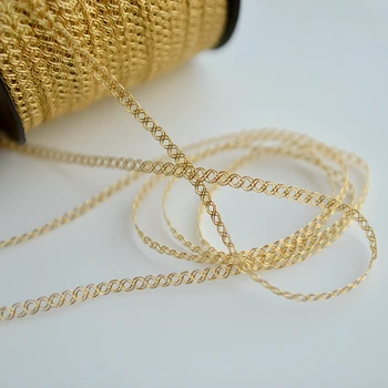  Hot predaj Zlatých špeciálne gold ribbon čipky šaty cheongsam okraji dekorácie materiálov G907