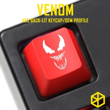  Novinka presvitať Keycaps ABS Leptané, Lesk-Cez jed superhrdina black red vlastné mechanické klávesnice esc r4