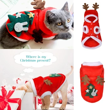  Vianočné Oblečenie pre psy, Pet Oblečenie Elk Kostým Zime Teplé Pre Malé Stredné Šteniatko-Psík Čivava Kostým Nový Rok Oblečenie XS-XL