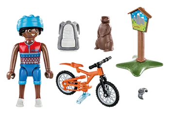  PLAYMOBIL®70303 horský cyklista, originálne, kliknutia, dar, dieťa, dievča, hračky, obchod, úradný licencie, famobil, obrázok