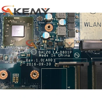  Akemy Pre DELL Inspiron 5567 5767 Notebook Doske CN-0Y8N7H 0Y8N7H Y8N7H I5-GB 7200 2.5 Ghz BAL20 LA-D801P DDR4