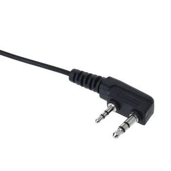  2-Pin PTT Mic Headset 3,5 mm Vzduchu Akustický Trubice Slúchadlo pre Baofeng UV-5R 888s