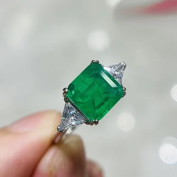  Kúzlo Luxusné Real 925 Stelring Striebro Zelený Turmalín Módne Prst Prstene Pre Ženy, Jemné Šperky Príslušenstvo Nové Bijoux