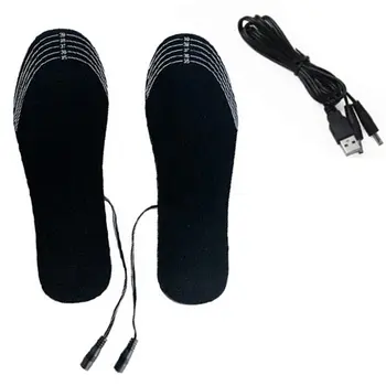  USB Vyhrievané Obuvi Vložky Nohy Teplé Ponožky, Podložku Mat Elektricky Vykurovacej Vložky Umývateľný Teplou Termálnou Vložky Unisex WJ014