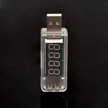  LIXF KW-202 Digitálny Displej USB prenosný tester napätia voltmeter batérie tester pre Power Bank Mobilný Mobilný Telefón Transparentné