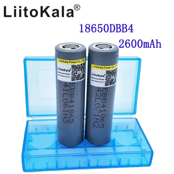  2 ks Liitokala B4 18650 2600mah akumulátor lítium-Nabíjateľné batérie mobilné napájania batérie baterky batérie