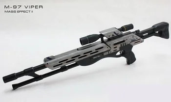  Mass Effect 2 M-97 Viper Sniper Rifle1:1 Stupnice 3D Papier Model Ručné DIY Deti, Hračka Pre Cosplay