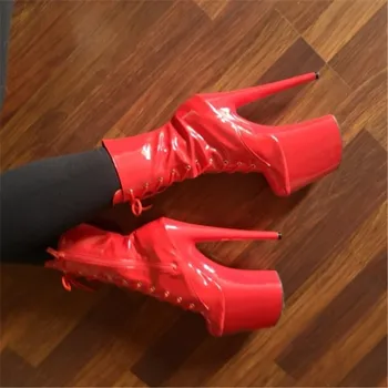  Sexy rytier vysoké podpätky dámske členkové topánky, na jar a na jeseň 20 cm stiletto topánky, nočný klub fáze banquet zobraziť topánky