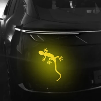  1PC Auta Gecko Vzor Reflexné Nálepky, Bezpečnostné Varovanie Značku Auto Exteriéru Pásky Svetlo, Reflektor Pásy Auto Styling Príslušenstvo