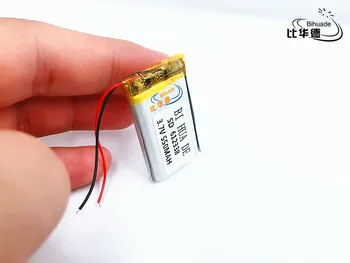  Li-po (1pieces/lot) 3,7 V lítium-polymérová batéria 612338 062238 MP3 DIY Reproduktor proso 550MAH
