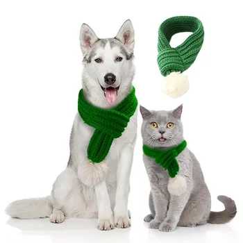  Pet Mačky a Psy Vianočné Šatku Bavlny, Vlny Šatku Mačky a Psy Príslušenstvo Pet Holiday Dress Up Príslušenstvo