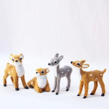  Simulácia Zvierat V Jeleň Sobov Vianoce Domova Leží Miniatúry Vianočné Elk Scény Usporiadanie Rekvizity Nový Rok Deti Darček