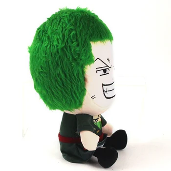  34 cm Roronoa Zoro Plyšové Hračky, Kreslené Zelené Vlasy Mäkké, Vypchaté Zoro Bábiky