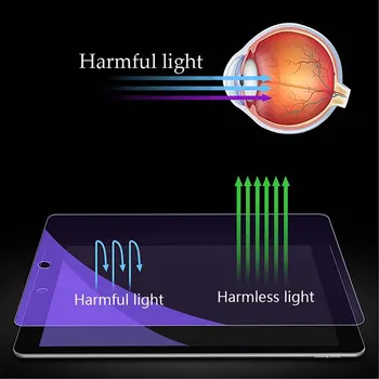  Úplné Pokrytie Anti-Modré Svetlo Tvrdeného Skla Pre iPad Vzduchu mini 2 3 4 5 9.7 Screen Protector Tablet Case For iPad Pro 11 9.7 10.5
