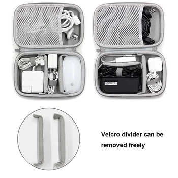  Prenosné Cestovné puzdro pre MacBook Napájací Adaptér, iPhone, ipad, Nabíjačky a Malé Elektronika Accessorie Kábel Organizátor Taška