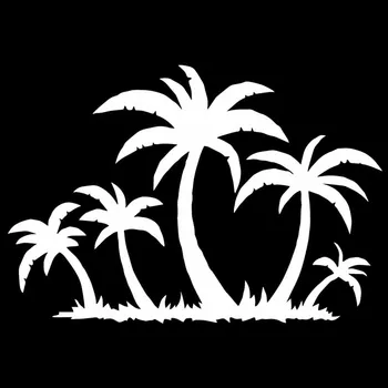  17 cm*12 Auto Samolepky Palm Tropického Stromu Módne Tvorivé PVC Auto Dekorácie Príslušenstvo Obtlačky Waterproof Black/white