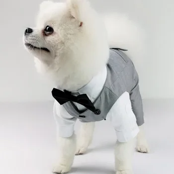  Pán, Psie Oblečenie, Svadobné Sako Formálne Tričko Pre Malé Psy Jumpsuit Tričko Pet Oblečenie Halloween Vianočný Kostým