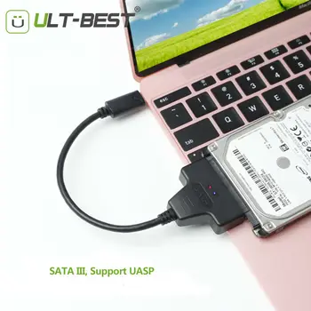  ULT-Najlepšie SATA na USB Typ-C Kábel USB-C SATA 22Pin Pevného Disku na Káble Converter pre 2.5