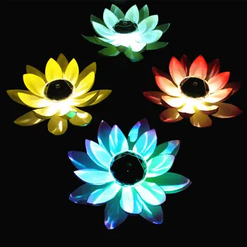  Nové Led Lotus Seven Farebné Nočné Svetlo Domáce Dekorácie Svetla