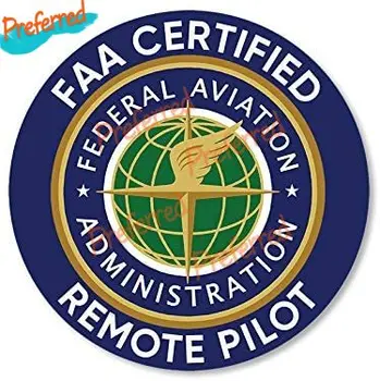  Americký Vinyl Kolo FAA Certifikované Vzdialeného Pilotného Nálepky (Logo Drone Federal Aviation Certifikácia)