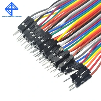  40pcs 10 cm 2.54 mm 1pin 1p-1p mužov a žien jumper drôt Dupont kábel pre Arduino