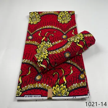  Záruka reálne textílie Afriky vosk vysoko kvalitný bavlna Ankara vosk textílie na výrobu šiat Africký štýl 6 metrov 1021