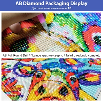  5D DIY Abstraktné AB Diamond Maľovanie Auta Plné Námestie/Round-Diamond Farba Lásky Diamond Výšiviek Diamond Umenie Dieťa Darček