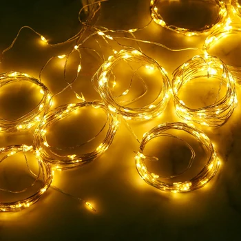  Opona String Svetlo Vianočné 8 Režimov 5V USB LED Rozprávkových Svetiel S Diaľkovým ovládaním Pre Spálne Okno Dovolenku Dekorácie