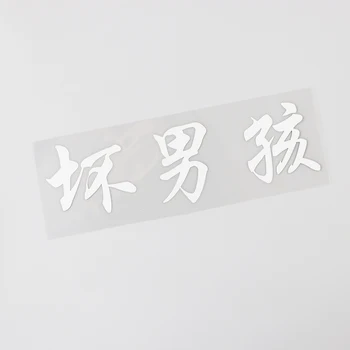  YJZT 17.7 CM*5.4 CM Playboy Čínske Znaky Individualizácie Vinyl Auto Nálepky 13D-0330