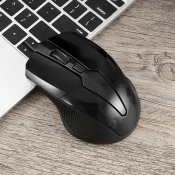  Myš 2,4 GHz Bezdrôtová Optická Myš + USB 2.0 Prijímač pre PC, Notebook, Čierna celom Svete Obchodu Najvyššej Kvality